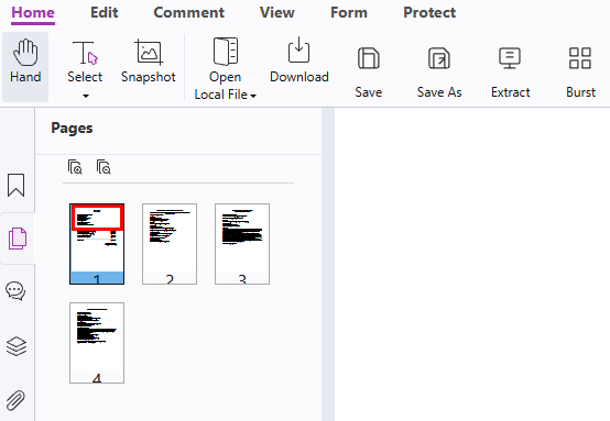 Lore PDF tooling interface with editing capabilities